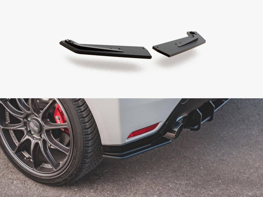Maxton street pro rear side splitters for toyota gr yaris mk4 - black/red 1 Maxton street pro rear side splitters for toyota gr yaris mk4 - black/red