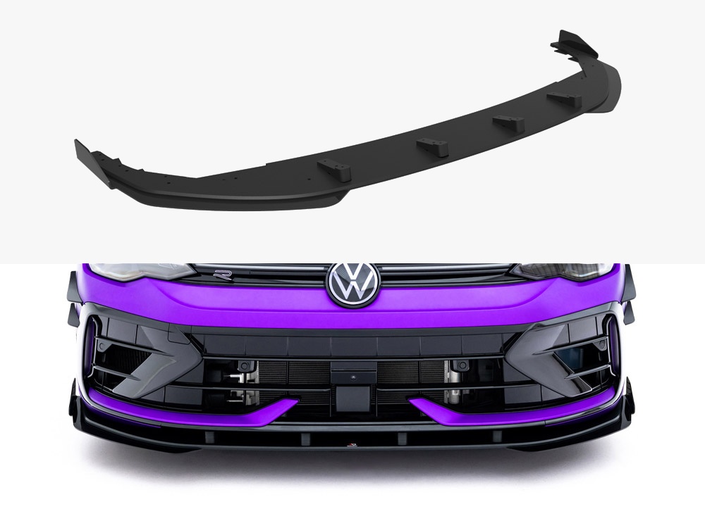 Maxton street pro front splitter with flaps - volkswagen golf r mk8 facelift 1 Maxton street pro front splitter with flaps - volkswagen golf r mk8 facelift