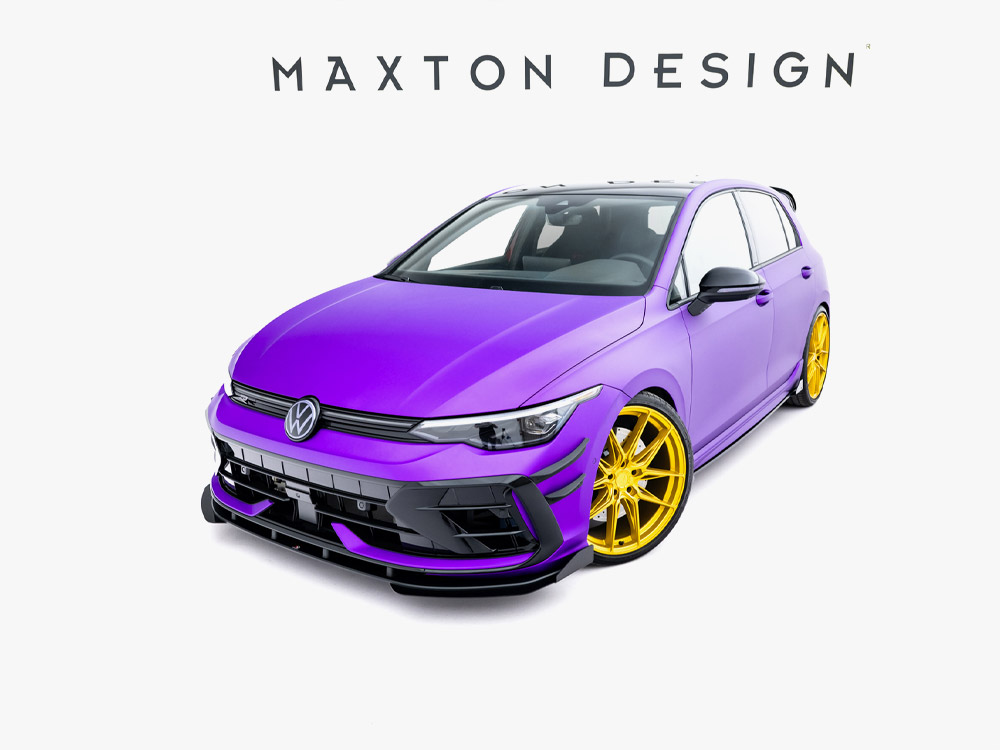 Maxton street pro front splitter with flaps - volkswagen golf r mk8 facelift 2 Maxton street pro front splitter with flaps - volkswagen golf r mk8 facelift - image 2