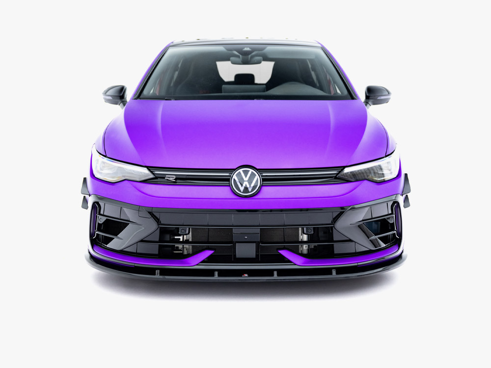 Maxton v2 front splitter for volkswagen golf r mk8 (facelift) 4 Maxton v2 front splitter for volkswagen golf r mk8 (facelift) - image 4