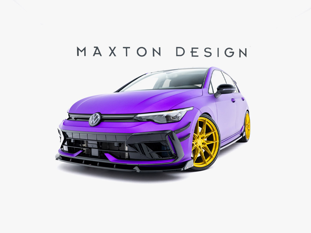 Maxton front splitter v3 with flaps for volkswagen golf r mk8 facelift 2 Maxton front splitter v3 with flaps for volkswagen golf r mk8 facelift - image 2