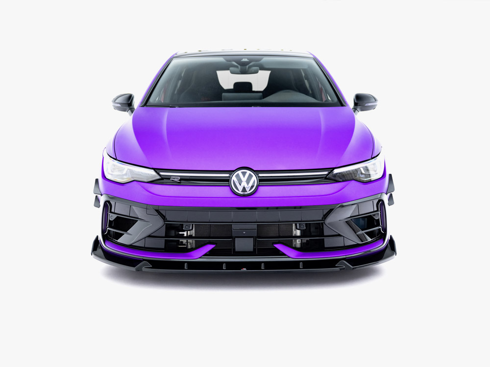 Maxton front splitter v3 with flaps for volkswagen golf r mk8 facelift 3 Maxton front splitter v3 with flaps for volkswagen golf r mk8 facelift - image 3