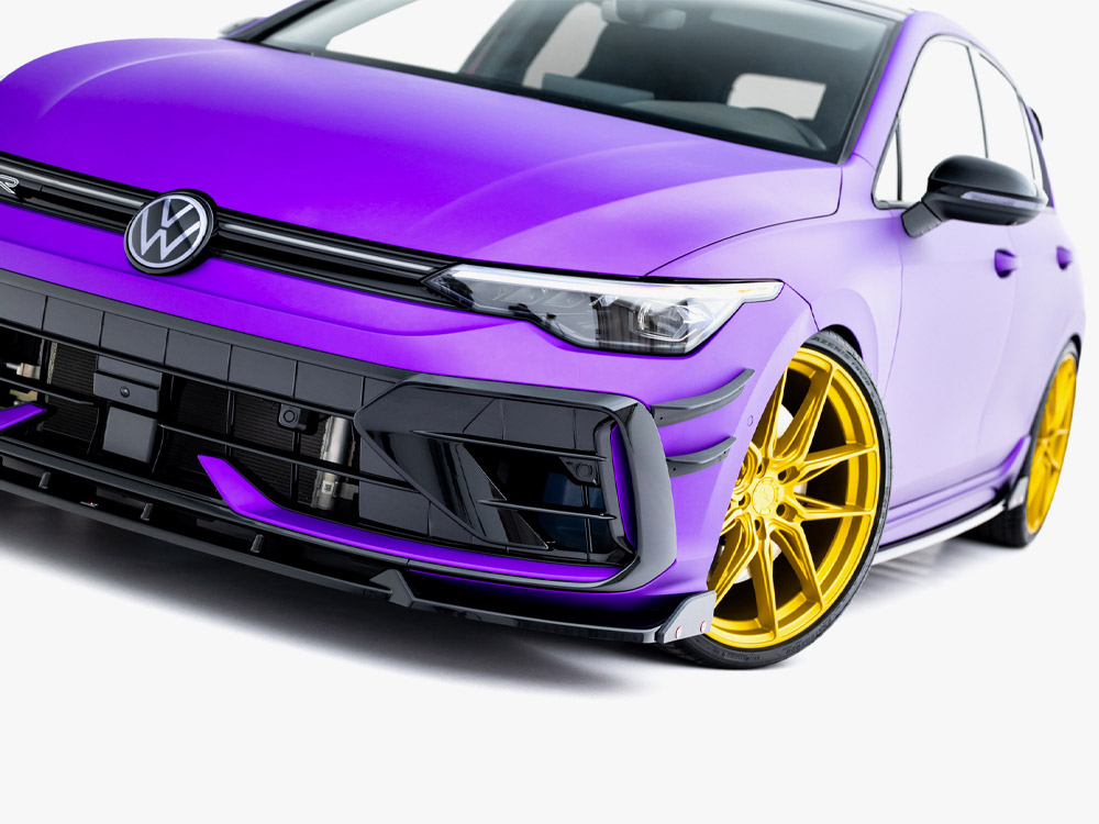 Maxton front splitter v3 with flaps for volkswagen golf r mk8 facelift 4 Maxton front splitter v3 with flaps for volkswagen golf r mk8 facelift - image 4