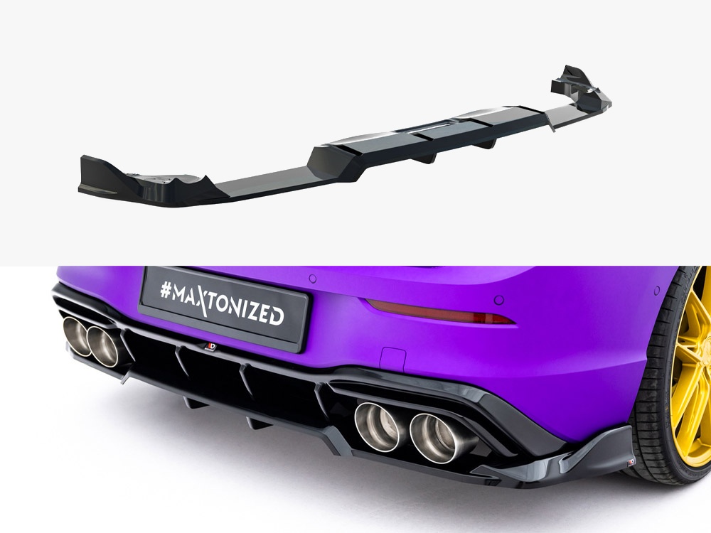 Maxton rear splitter (vertical bars) v1 for volkswagen golf r mk8 and mk8 facelift 1 Maxton rear splitter (vertical bars) v1 for volkswagen golf r mk8 and mk8 facelift