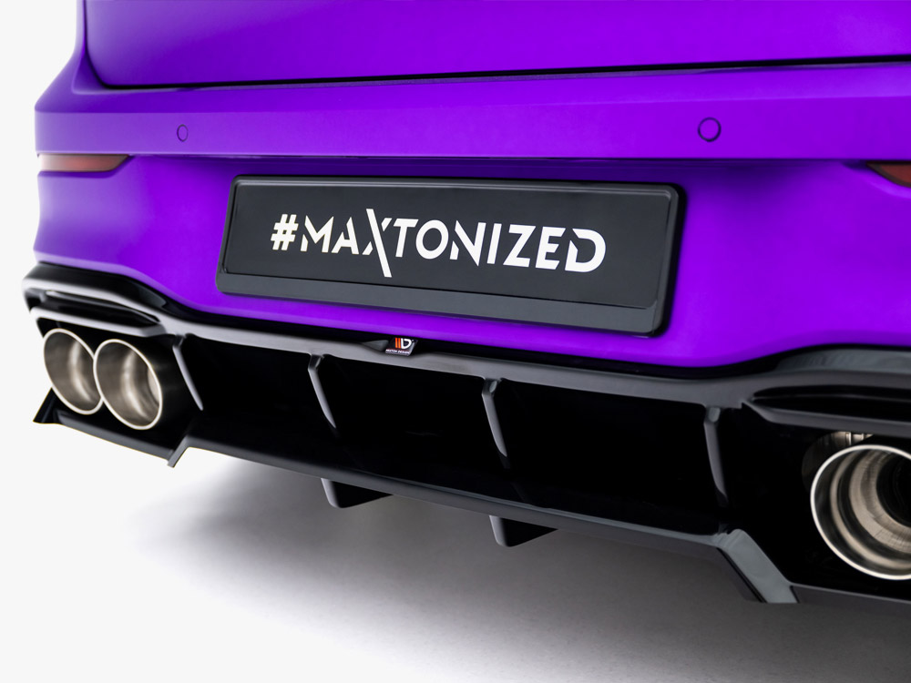 Maxton rear splitter (vertical bars) v2 for volkswagen golf r mk8 and mk8 facelift 5 Maxton rear splitter (vertical bars) v2 for volkswagen golf r mk8 and mk8 facelift - image 5