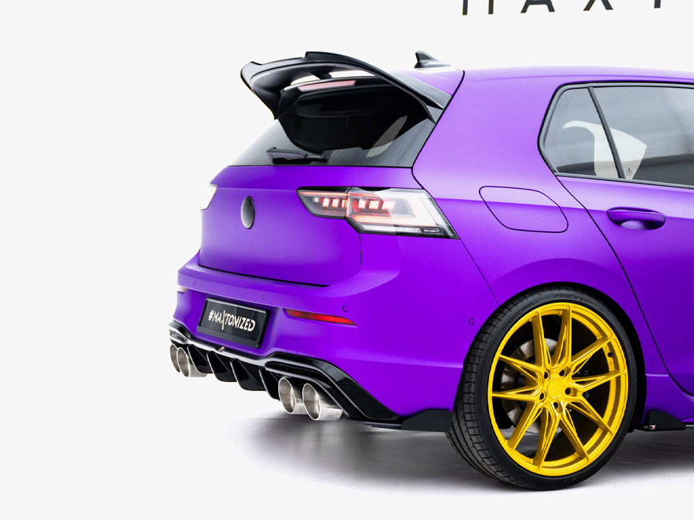 Maxton street pro rear side splitters v2 with flaps for volkswagen golf r mk8 / mk8 facelift 4 Maxton street pro rear side splitters v2 with flaps for volkswagen golf r mk8 / mk8 facelift - image 4