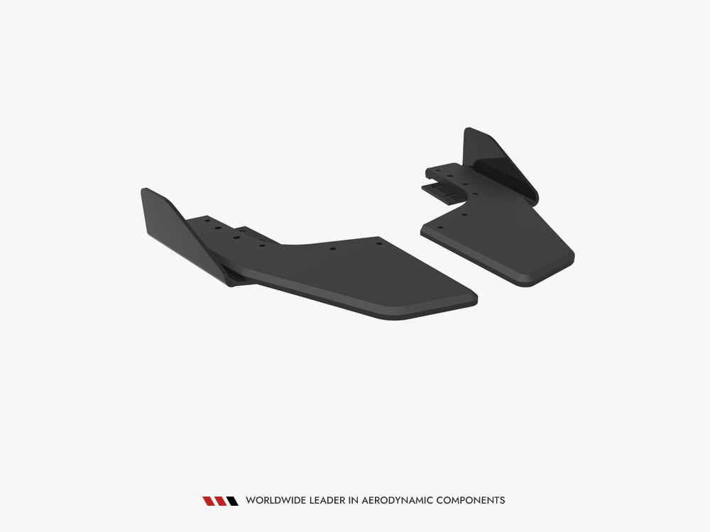 Maxton street pro rear side splitters v2 with flaps for volkswagen golf r mk8 / mk8 facelift 5 Maxton street pro rear side splitters v2 with flaps for volkswagen golf r mk8 / mk8 facelift - image 5