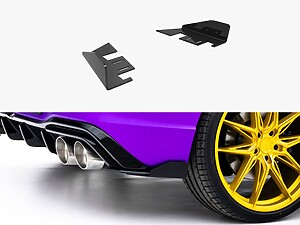 Maxton Rear Side Flaps V2 for Volkswagen Golf R Mk8 and Mk8 Facelift