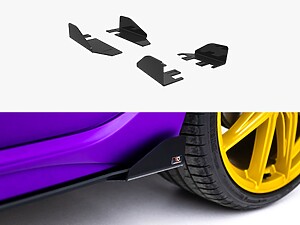 Maxton Side Flaps for Volkswagen Golf R Mk8 and Mk8 Facelift