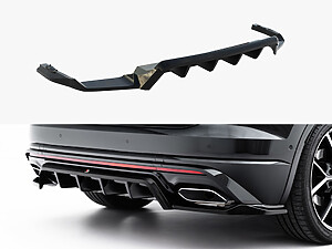 Maxton Rear Splitter (Vertical Bars) for Volkswagen Touareg R-Line Mk3 (Facelift)