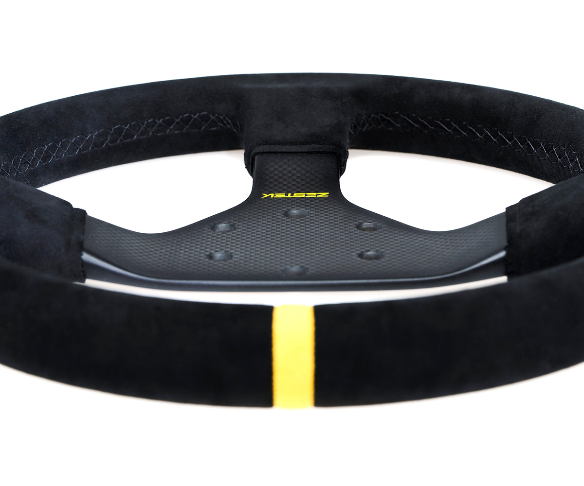 Zestek racing carbon fibre 330mm steering wheel 4 Zestek racing carbon fibre 330mm steering wheel - image 4