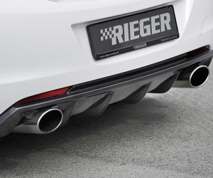 Rieger Vauxhall Astra J 5DR Pre-Facelift Dual Exit Rear Diffuser