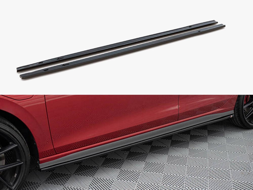 Clearance maxton design side skirts diffusers for vw golf mk8 gti / gti clubsport / r-line (2020-) - textured 1 Clearance maxton design side skirts diffusers for vw golf mk8 gti / gti clubsport / r-line (2020-) - textured