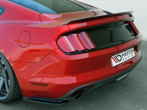 CLEARANCE Maxton Design Rear Side Splitters for Ford Mustang Mk6 (2014-2017) - Textured