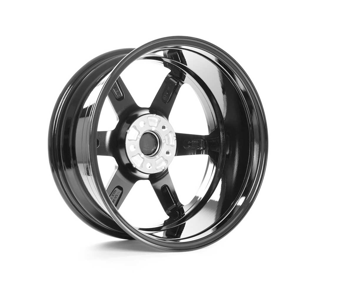 Racingline vwr r-06 18x8. 5 (et44) flow formed gloss black wheel 2 Racingline vwr r-06 18x8. 5 (et44) flow formed gloss black wheel - image 2