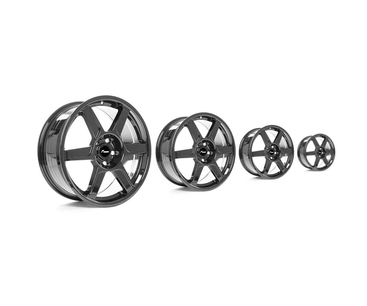 Racingline vwr r-06 18x8. 5 (et44) flow formed gloss black wheel 5 Racingline vwr r-06 18x8. 5 (et44) flow formed gloss black wheel - image 5