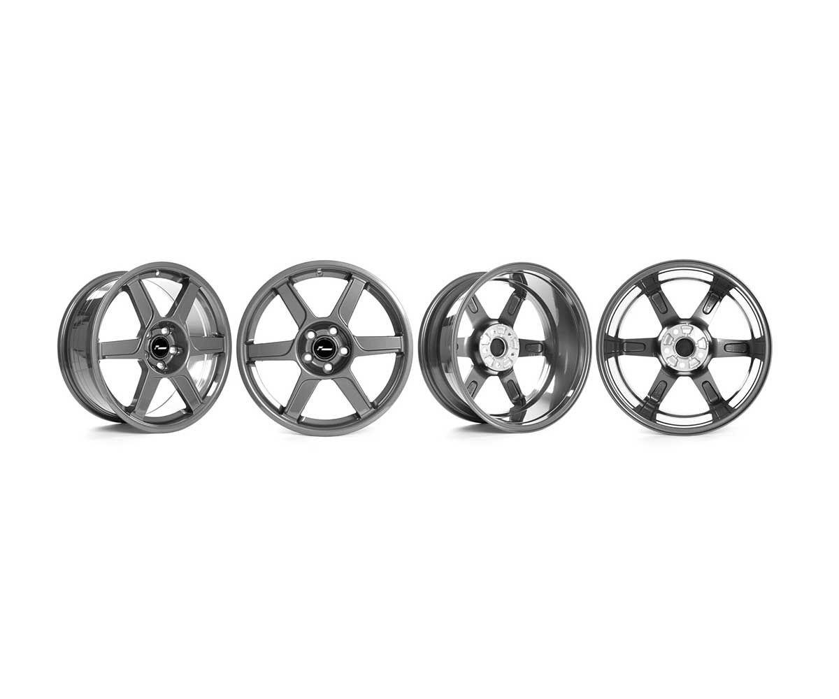 Racingline vwr r-06 18x8. 5 (et44) flow formed gloss gunmetal wheel 5 Racingline vwr r-06 18x8. 5 (et44) flow formed gloss gunmetal wheel - image 5