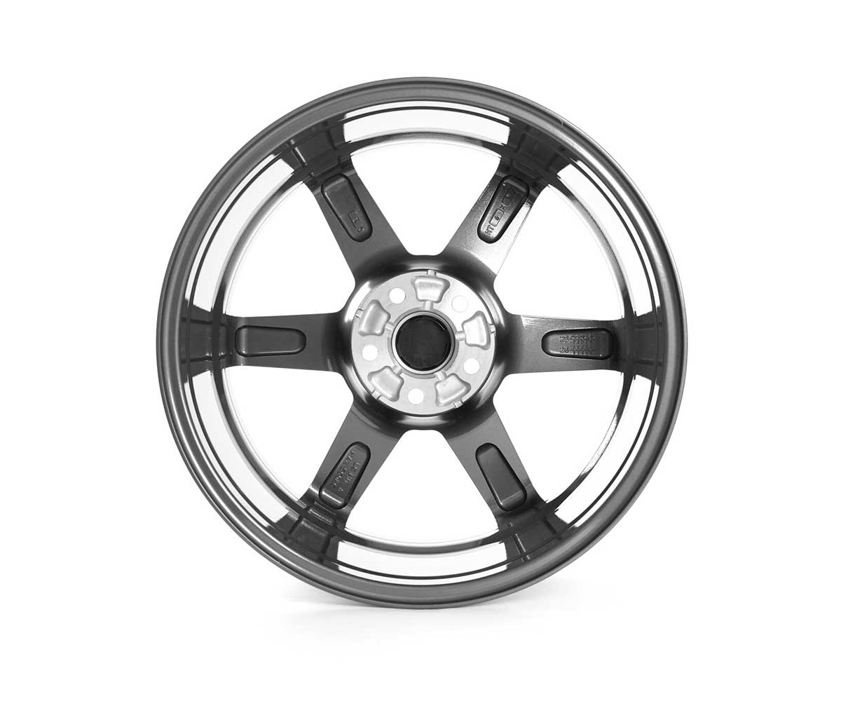 Racingline vwr r-06 18x8. 5 (et44) flow formed gloss gunmetal wheel 4 Racingline vwr r-06 18x8. 5 (et44) flow formed gloss gunmetal wheel - image 4