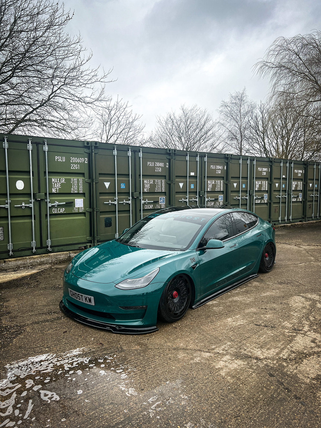 Trc tesla model 3 front splitter 1 Trc - dgd-0040