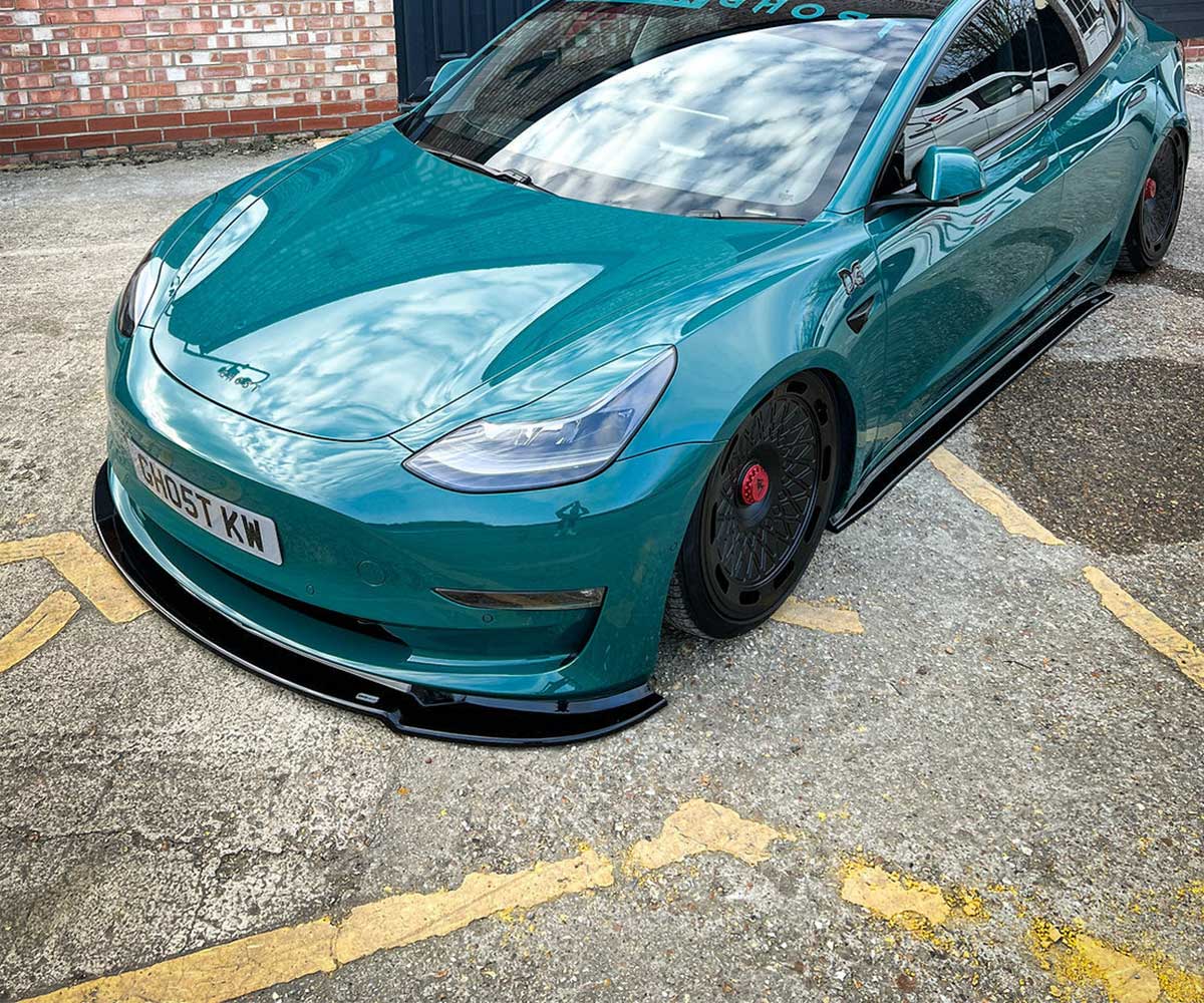 Trc tesla model 3 front splitter 1 Trc tesla model 3 front splitter