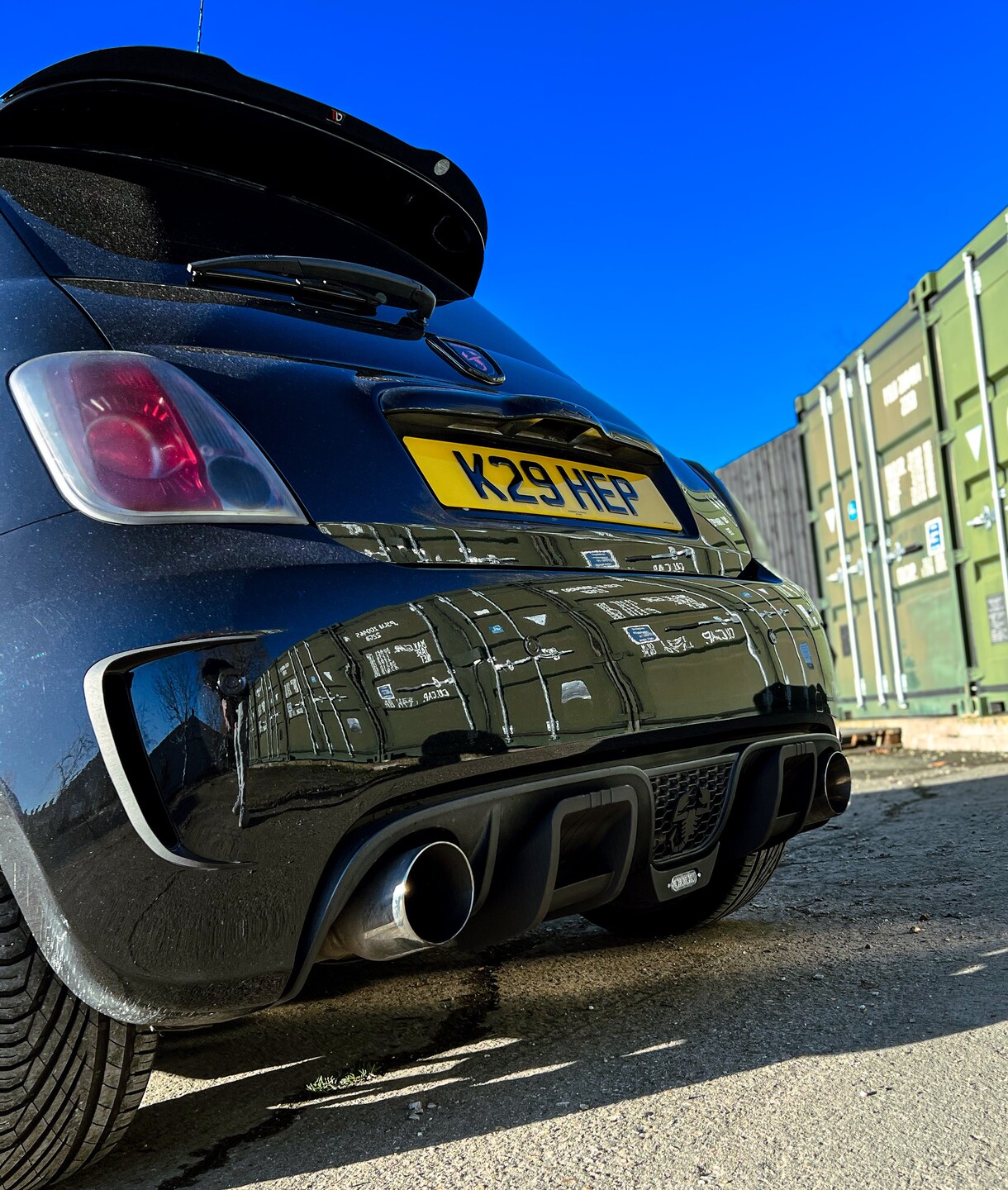 Trc fiat abarth 500/595/695 series 3 rear diffusers 1 Trc - trc-0399