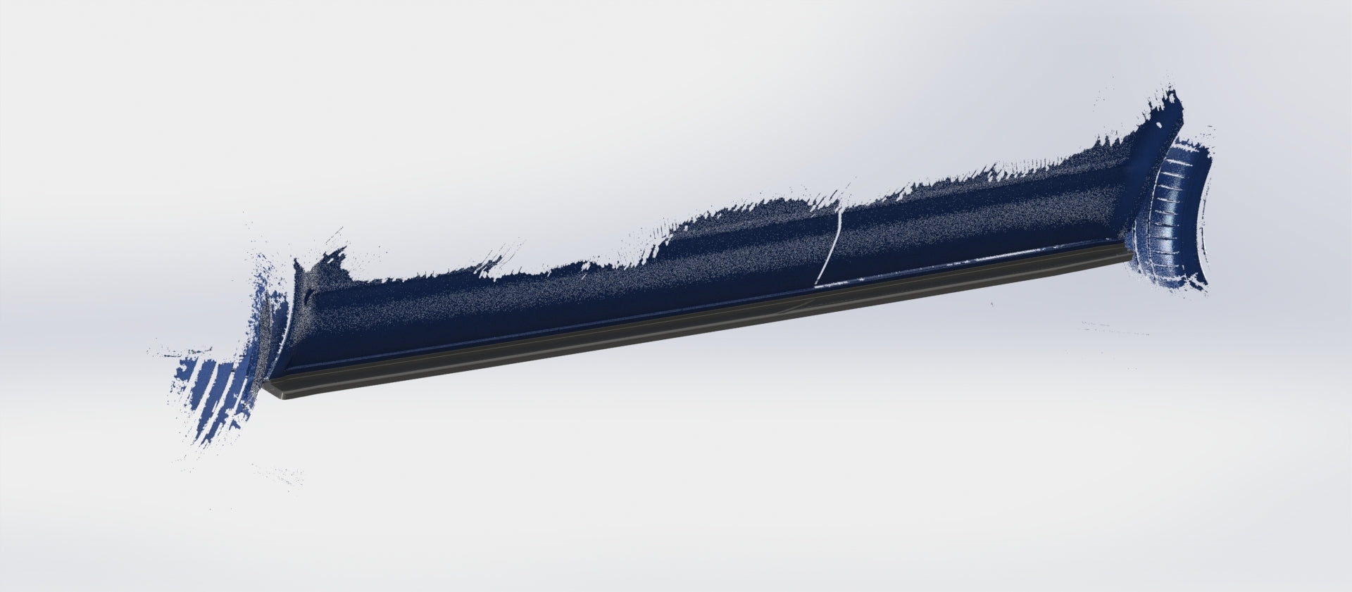 Trc volkswagen transporter t5/t6 long wheelbase side skirt splitters 1 Trc - trc-0452