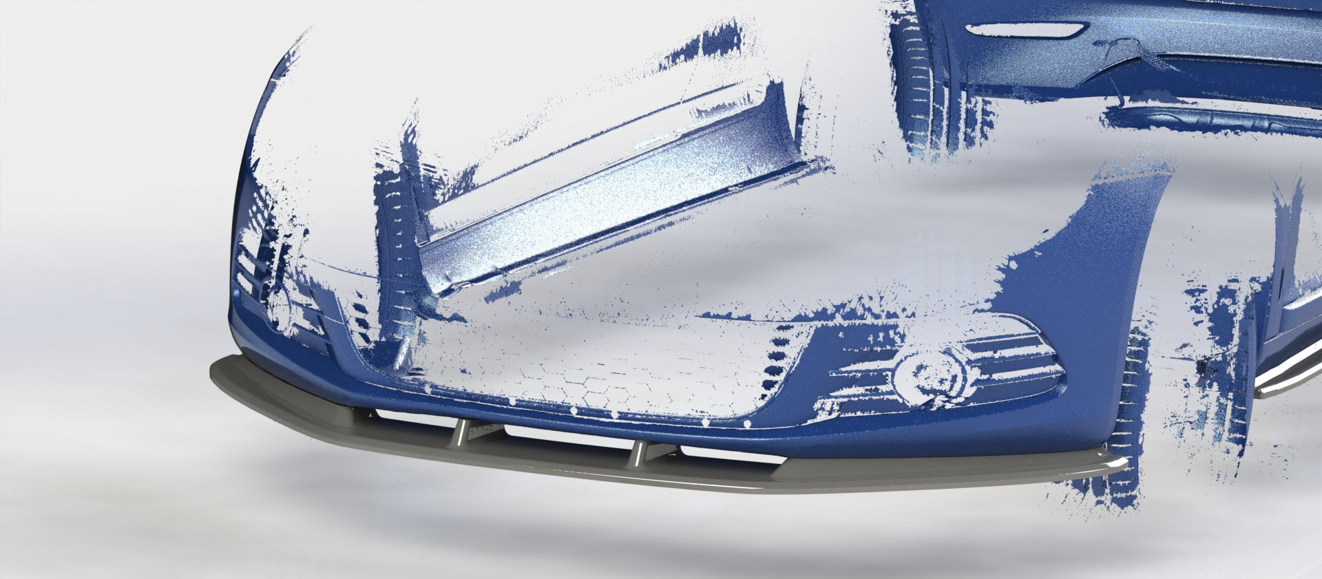 Trc volkswagen scirocco mk3 pre facelift front splitter 1 Trc - trc-0467