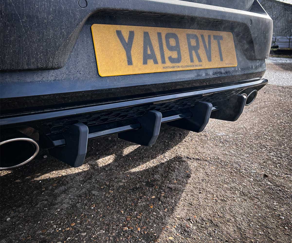 Trc volkswagen golf mk7. 5 r diffuser fins 3 Trc volkswagen golf mk7. 5 r diffuser fins - image 3