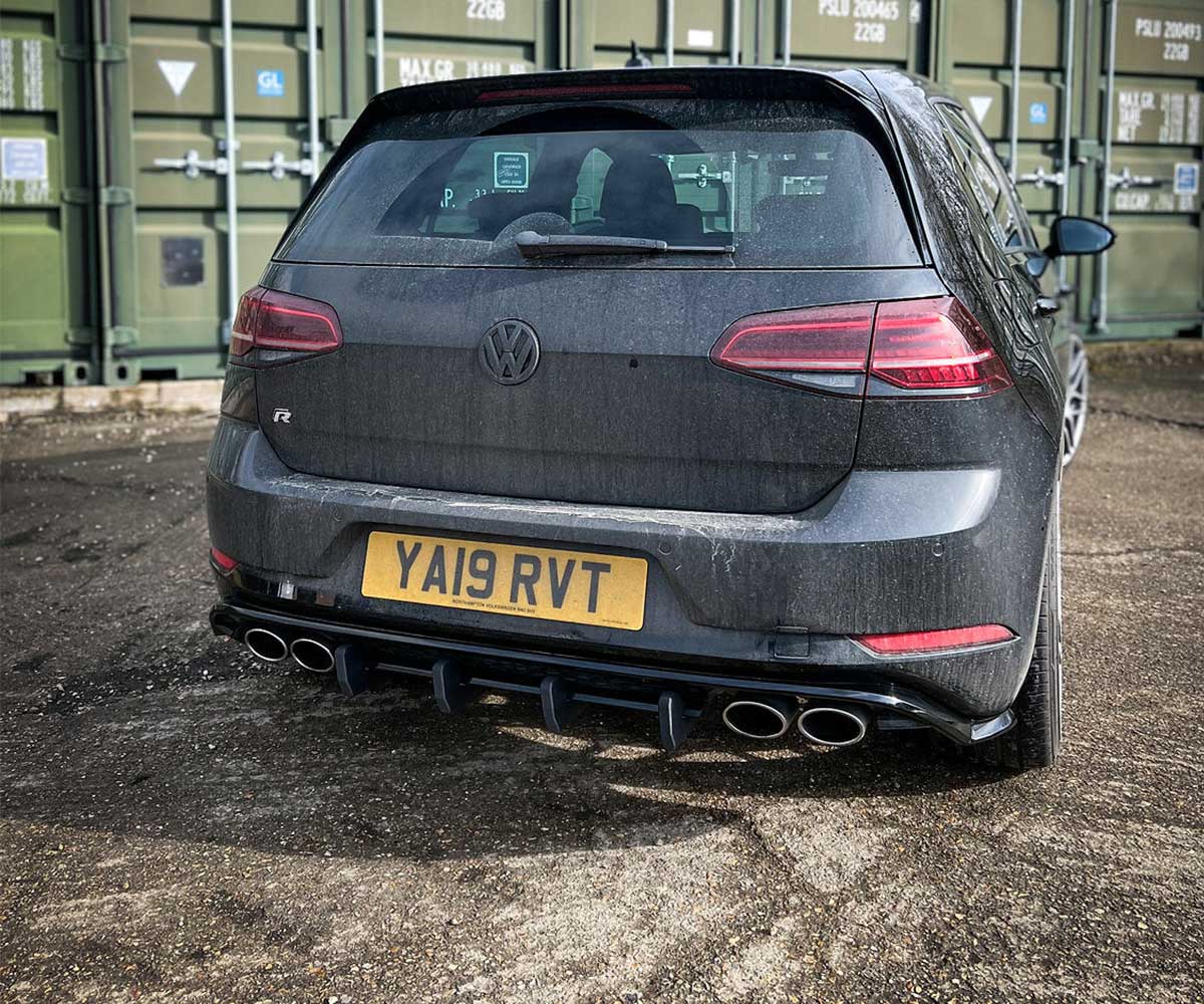 Trc volkswagen golf mk7. 5 r diffuser fins 2 Trc volkswagen golf mk7. 5 r diffuser fins - image 2