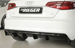 Rieger Audi A3 (8V) Pre-Facelift (12-16) Rear Diffuser